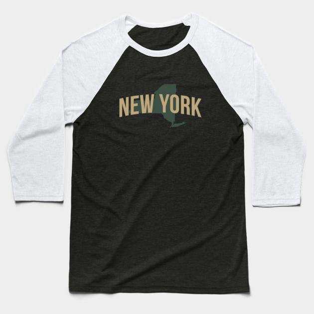 new-york-state Baseball T-Shirt by Novel_Designs